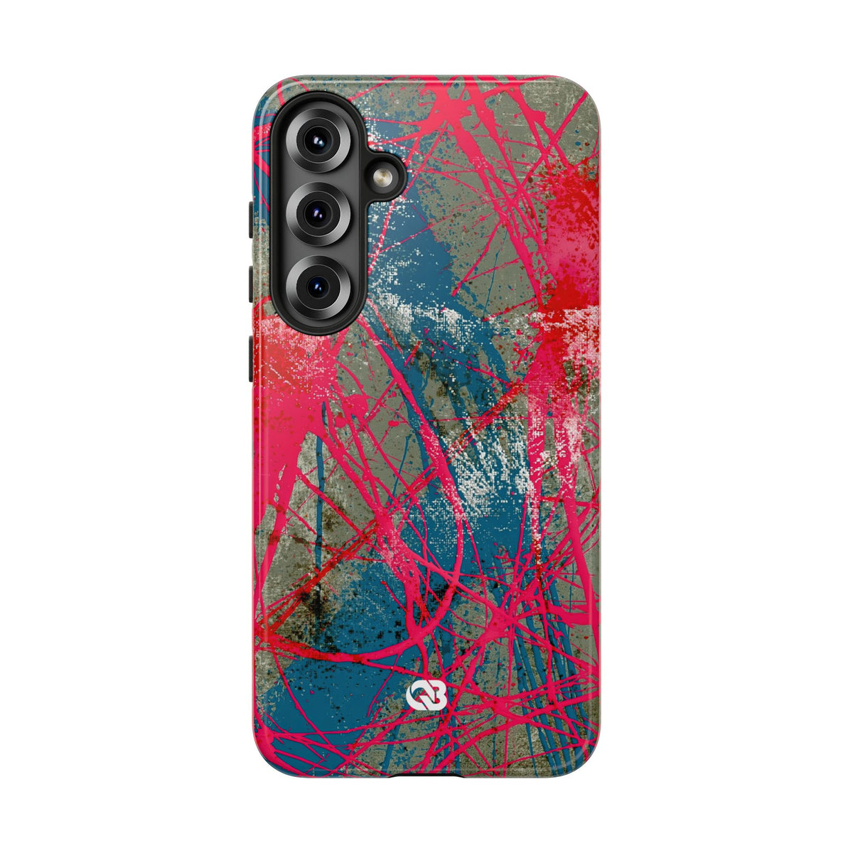 Neon Static Drip · Tough Phone Case for Samsung · Pink