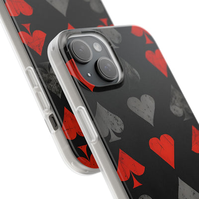 Crimson Ash Suits · Soft Custodia per iPhone