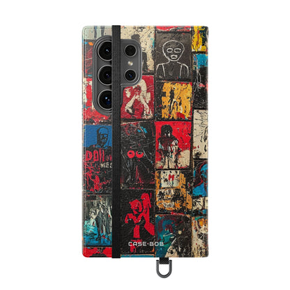 Portrait Grid Crimson - Samsung S24 Ultra Case - Wallet