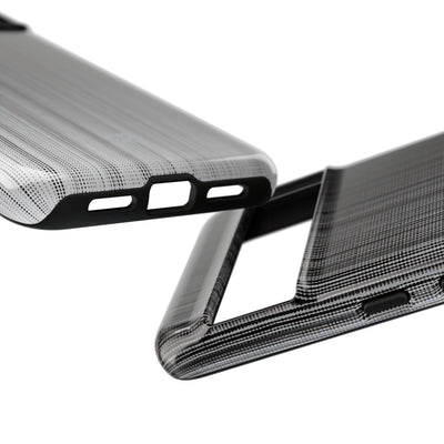 Grey Tough Phone Case for Google Pixel - Static Vertical Dither