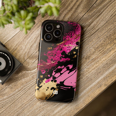 Magenta Liquid Gold · Tough Fundas para teléfono para iPhone