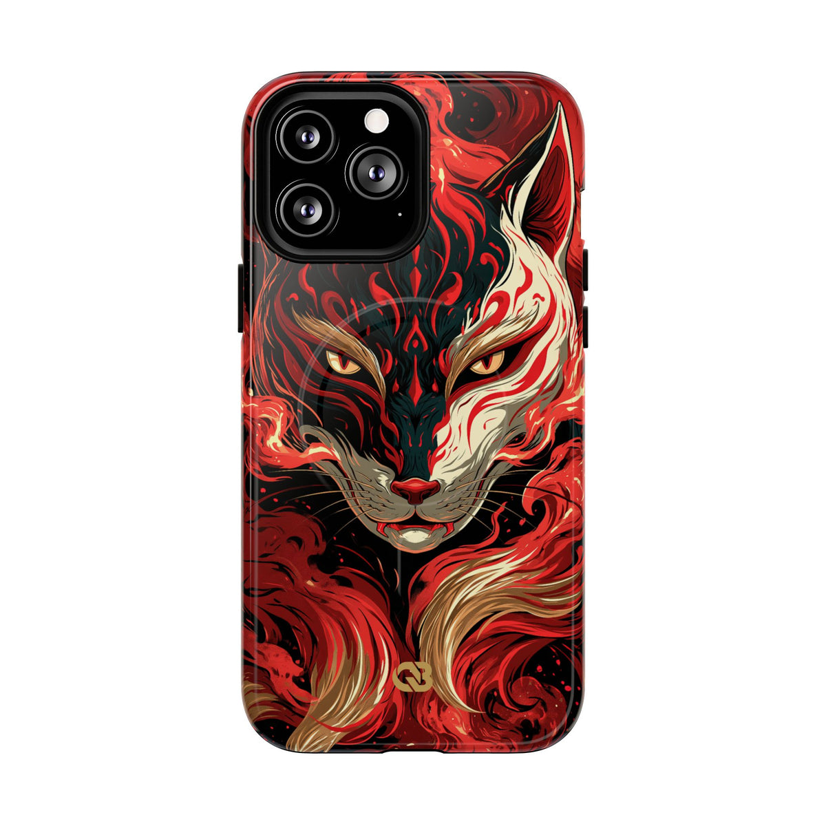Crimson Kitsune Spirit · Tough 2.0 Magnetic Phone Case for iPhone · Red