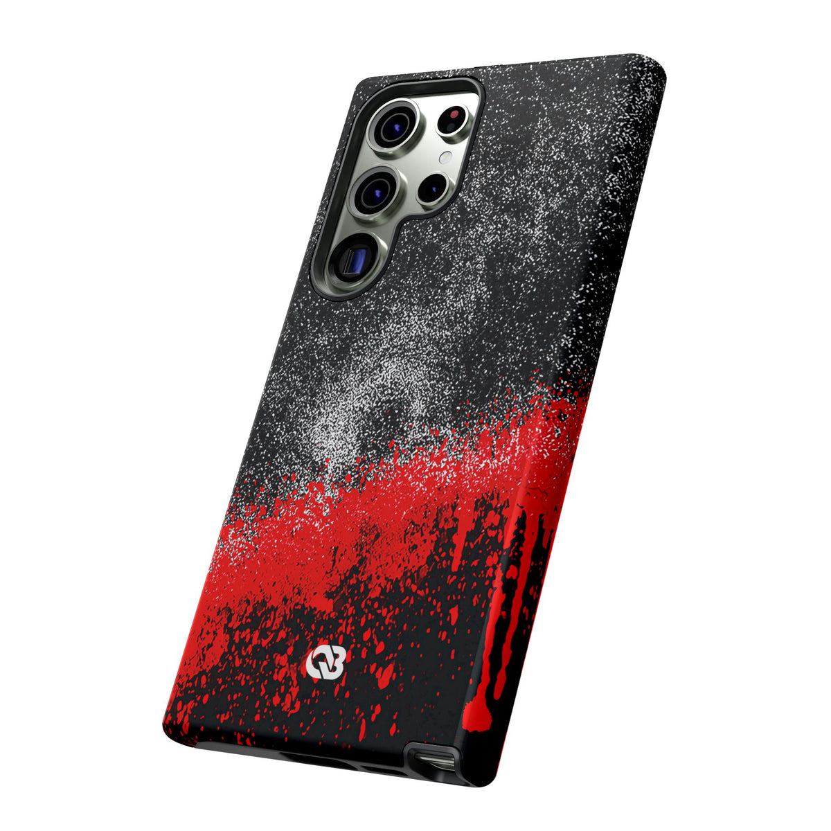 Crimson Noir Drip · Tough Phone Case for Samsung · Black