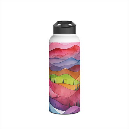 White Pathway - Stainless Steel Water Bottle