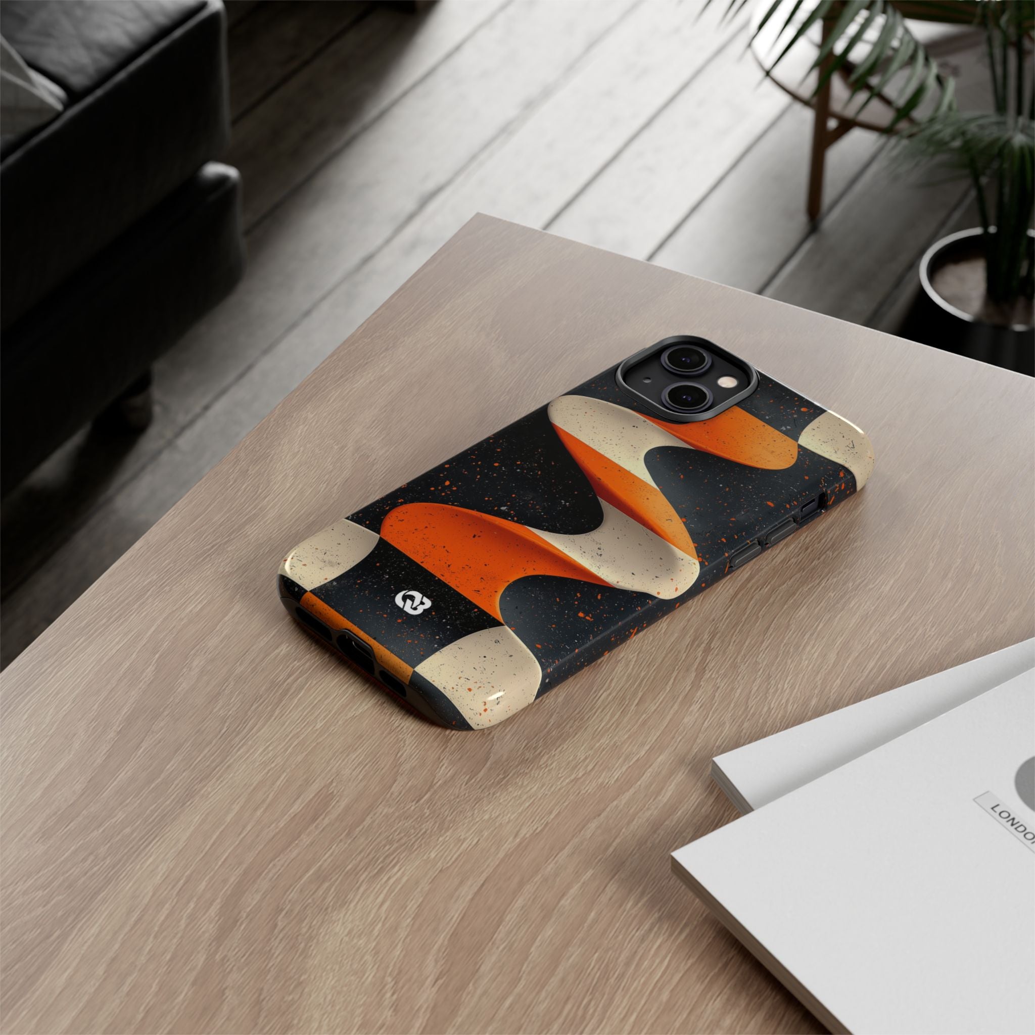 Orange Grit Twist · Tough Phone Case for iPhone