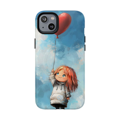 Crimson Heart Sky · Tough+ Coque de téléphone pour iPhone · Magsafe