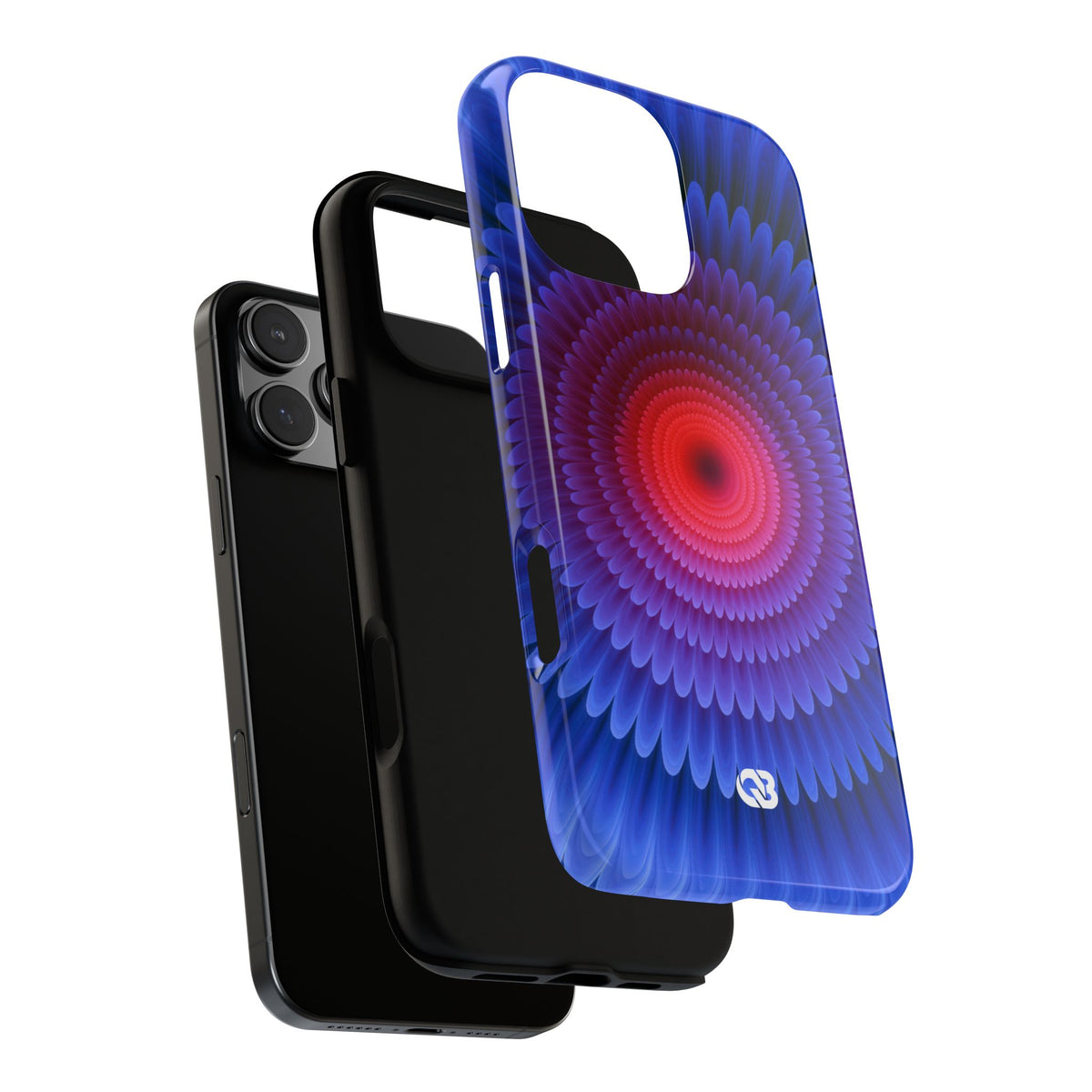 Radial Spectrum Bloom · Tough Phone Case for iPhone · Blue