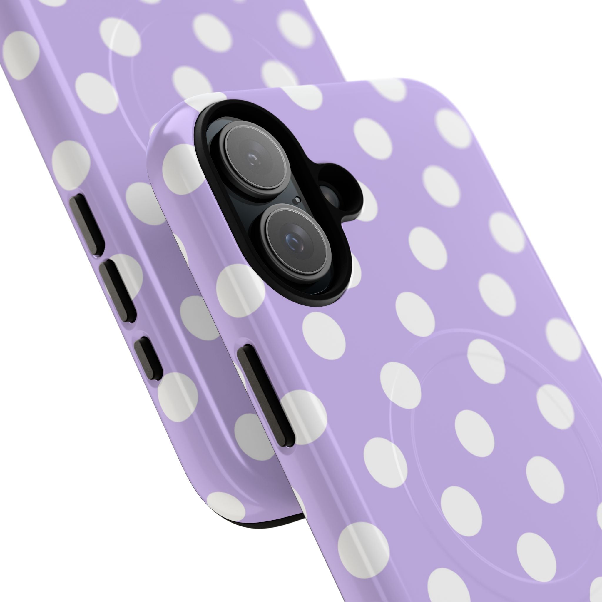 Lavender Polka Grid · Tough+ Phone Case for iPhone · Magsafe