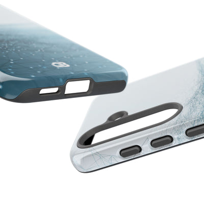 Teal Tough Phone Case for Samsung - Arctic Pulse Mesh