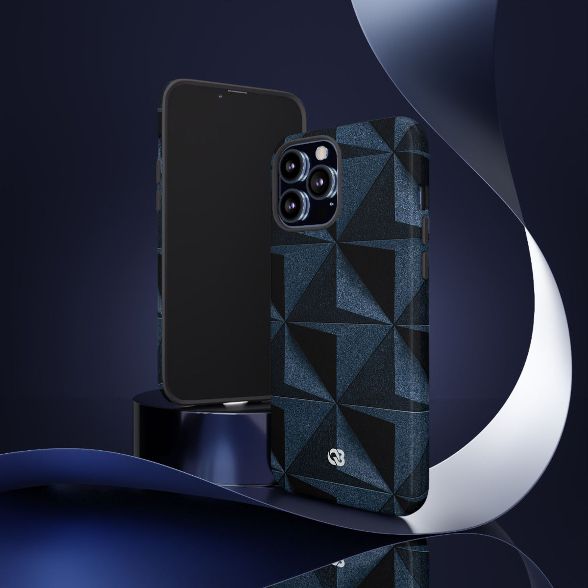 Faceted Slate · Tough Phone Case for iPhone · Blue