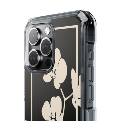 Beige Impact MagSafe Phone Case for iPhone - Nocturnal Orchid Frame