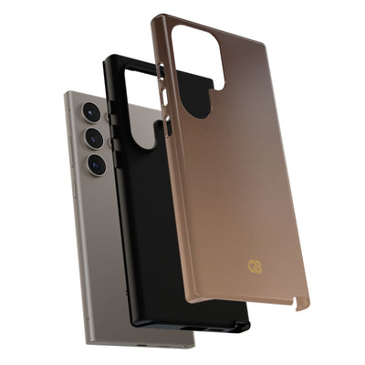 Brown Tough Phone Case for Samsung - Smoked Caramel Fade