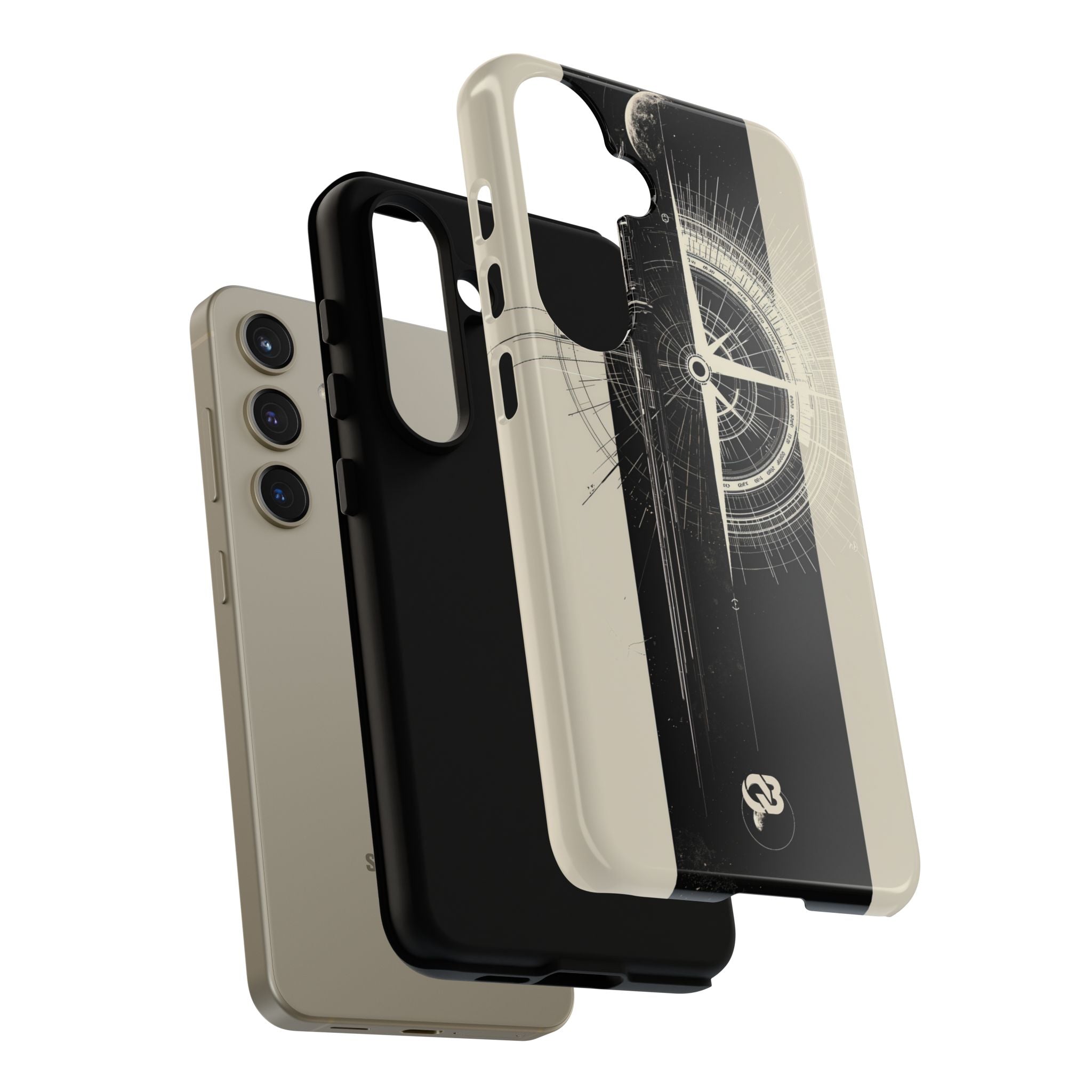 Beige Tough Phone Case for Samsung - Zenith Vector Spire