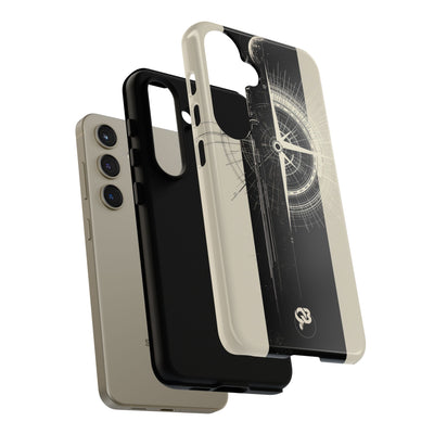 Beige Tough Phone Case for Samsung - Zenith Vector Spire
