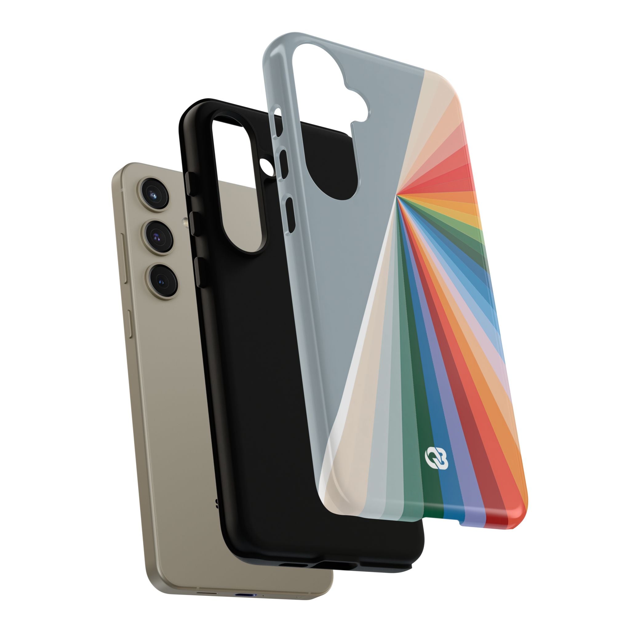 Grey Tough Phone Case for Samsung - Slate Prism Burst