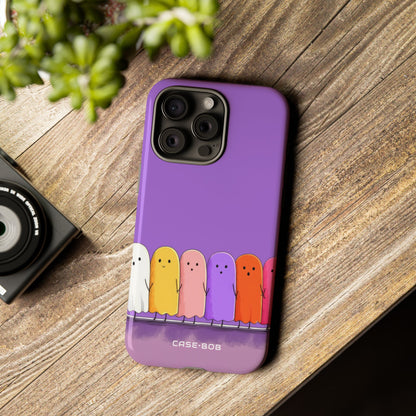 Colorful Ghosts iPhone 15 Pro Max Case - Tough