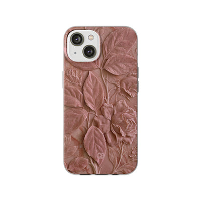Blush Rose Relief · Lite Phone Case for iPhone ·  Pink