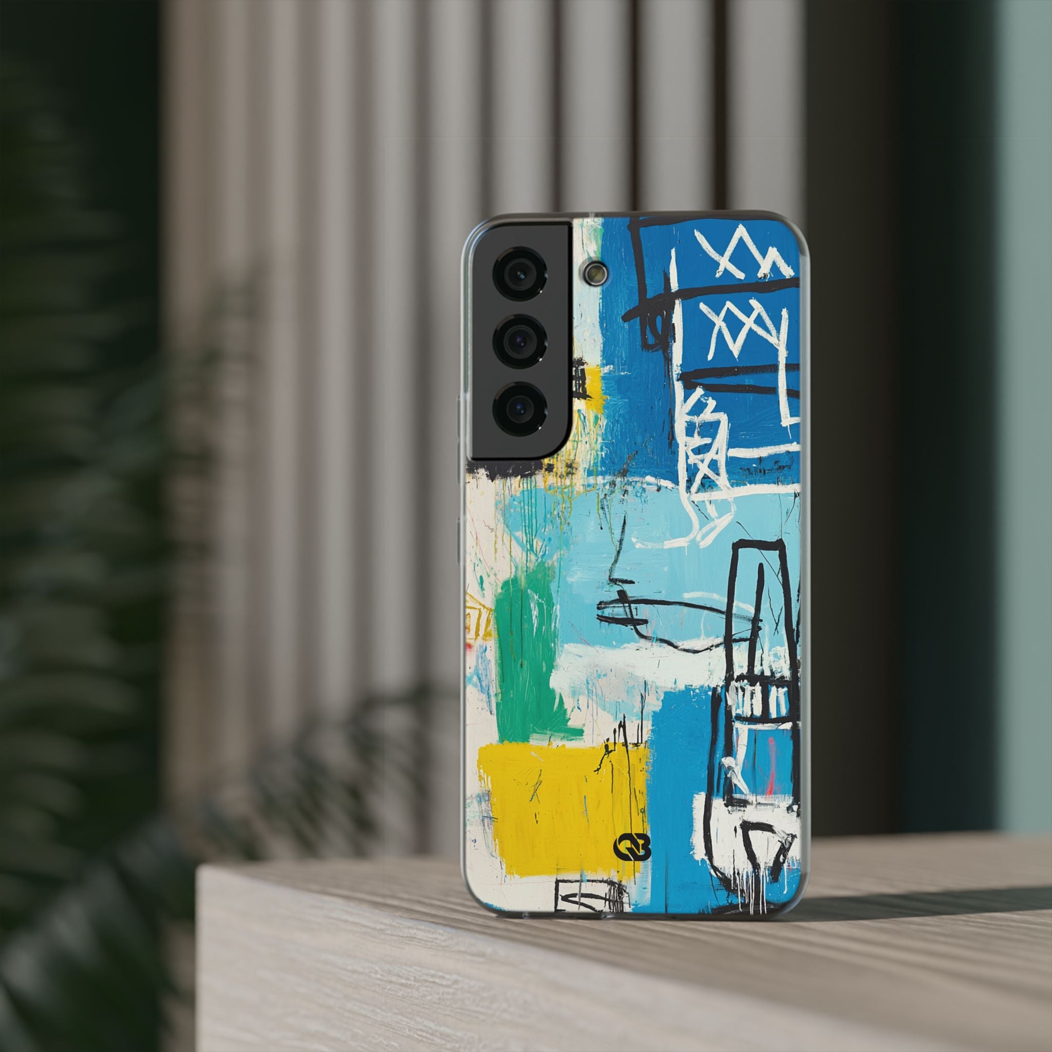 Azure Urban Scribble · Soft Phone Case for Samsung