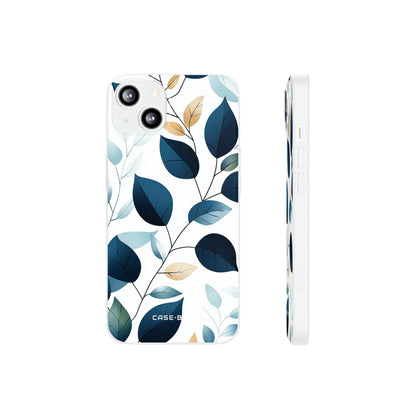 Navy Leaf Veins iPhone 13 - Soft