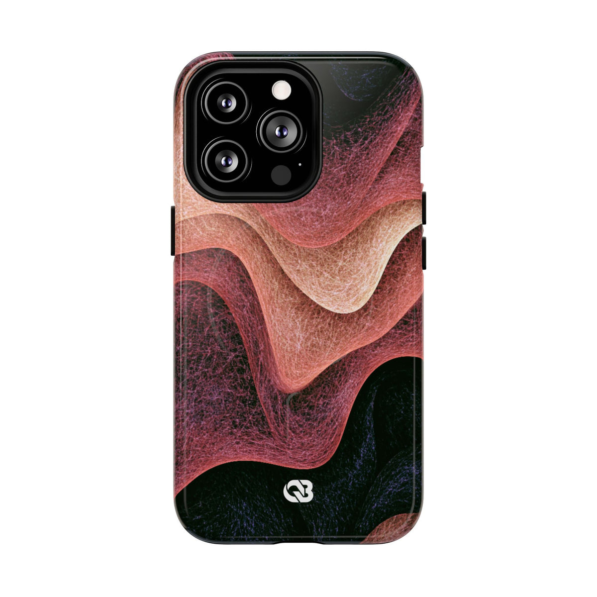 Rose Contour Waves · Tough 2.0 Magnetic Phone Case for iPhone · Pink