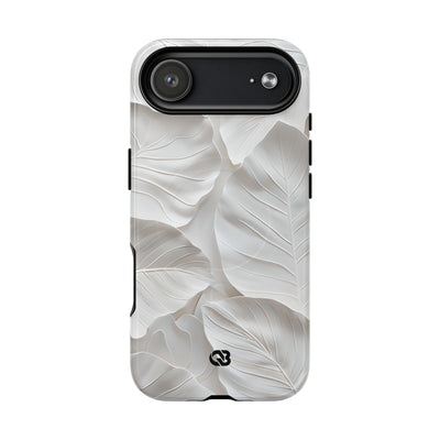 Sculpted Ivory Leaves · Tough+ Hoesje voor iPhone · Magsafe