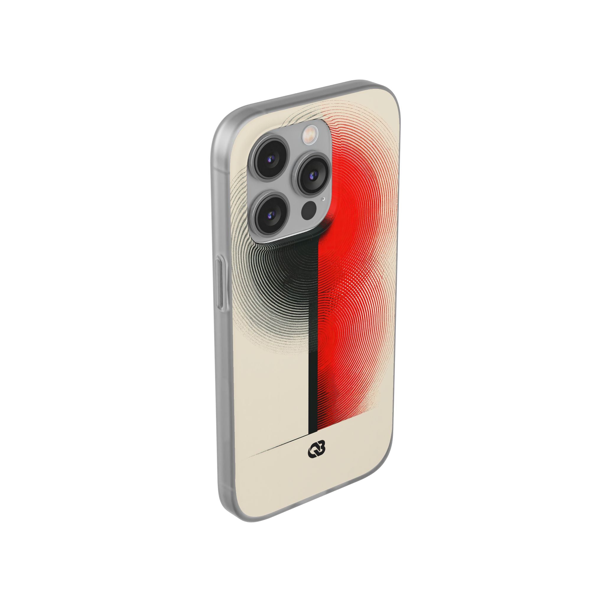 Red Lite Phone Case for iPhone - Split Signal Red