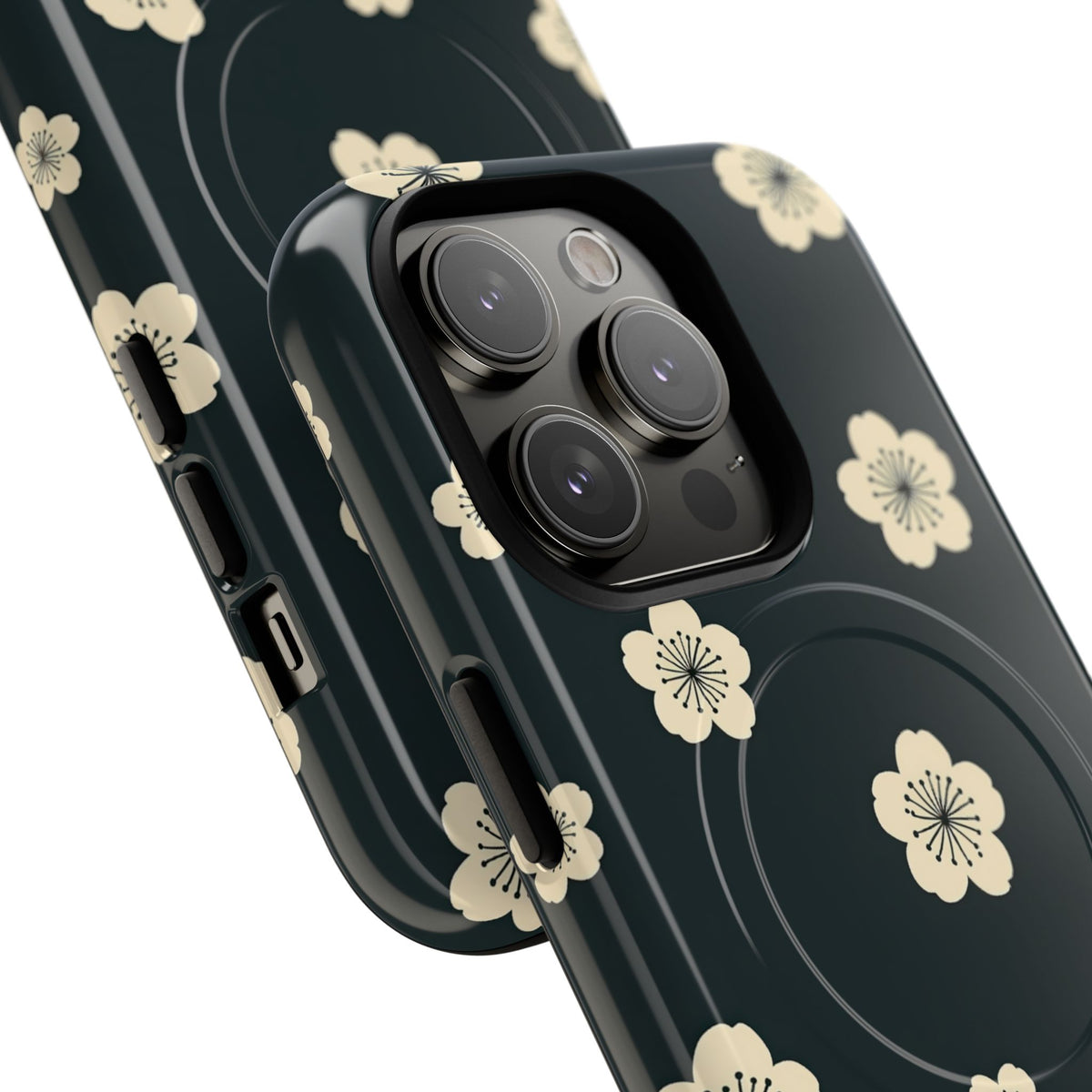 Midnight Sakura Bloom · Tough 2.0 Magnetic Phone Case for iPhone · Black