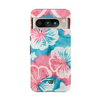 Tropical Hibiscus Bloom · Tough Phone Case for Pixel ·  Teal