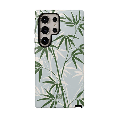 Green Tough Phone Case for Samsung - Kyoto Bamboo Canopy