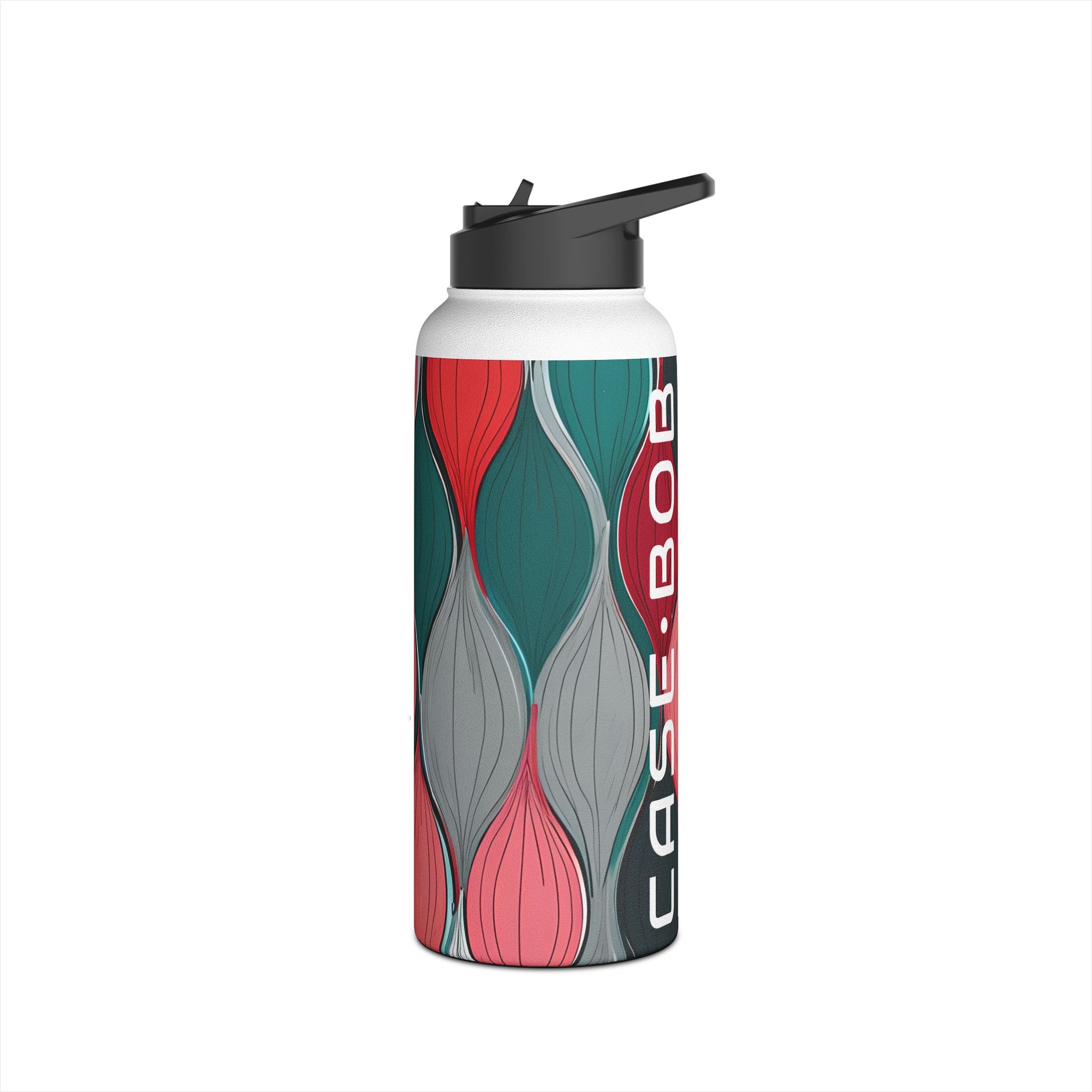 Leaf Spiral Pink - Stainless Steel Water Bottle