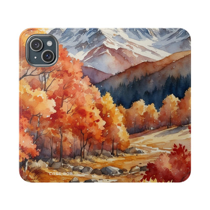 Autumn Mountain - iPhone 15 Plus Case - Wallet