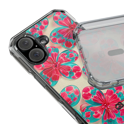 Lucite Jelly Bloom · Clear Impact Magnetic Phone Case for iPhone · Pink