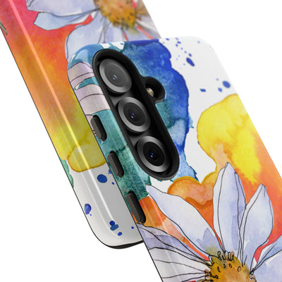 Vivid Bloom Splatter · Tough Handyhülle für Samsung