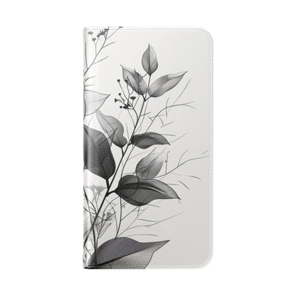 Silver Leaves - Samsung S23+ Case - Wallet
