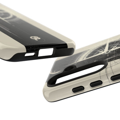 Beige Tough Phone Case for Samsung - Zenith Vector Spire