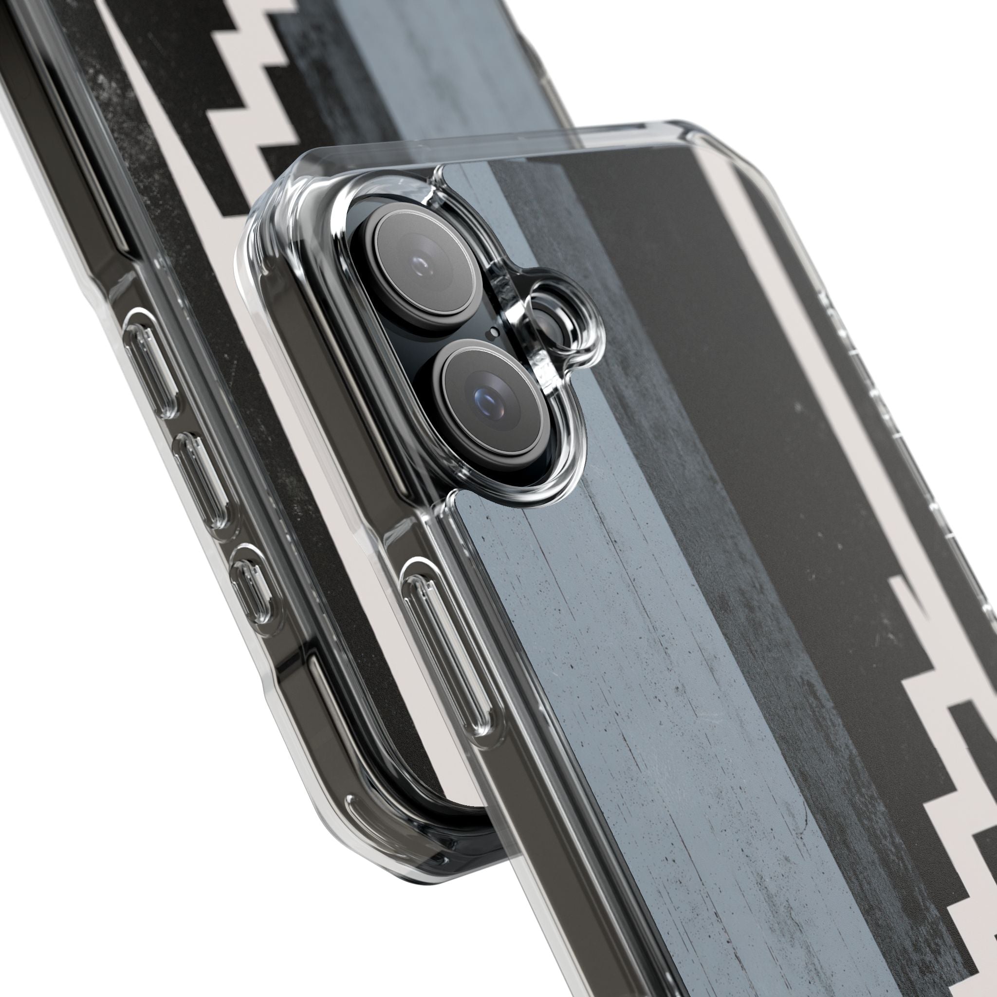 Grey Impact MagSafe Phone Case for iPhone - Industrial Concrete Void