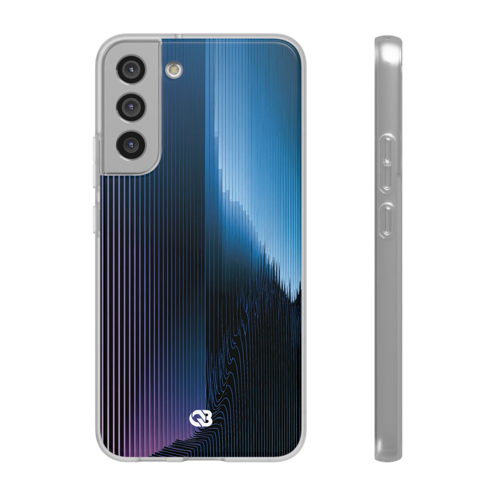 Blue Lite Phone Case for Samsung - Indigo Distortion Wave