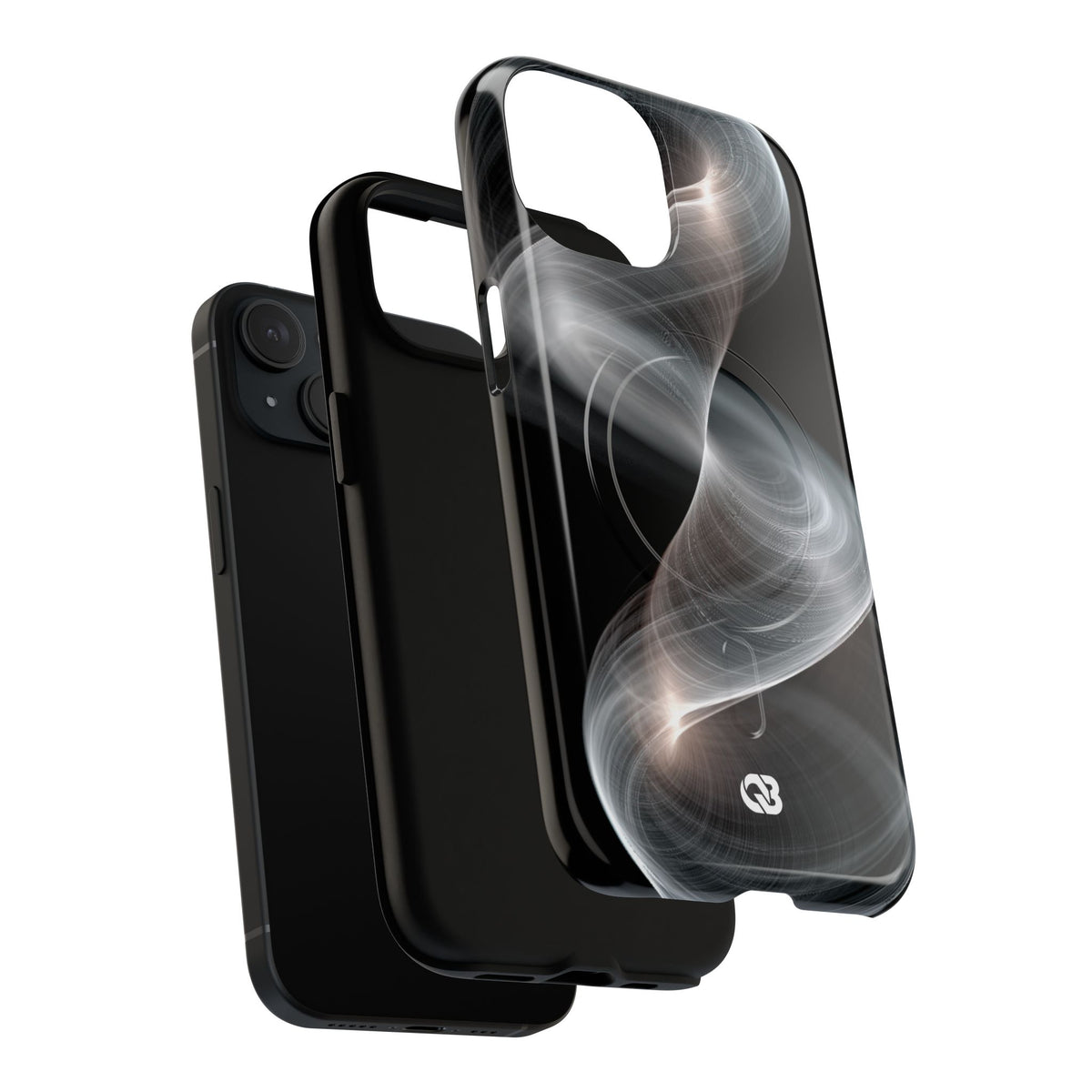Luminous Vortex · Tough 2.0 Magnetic Phone Case for iPhone · Black