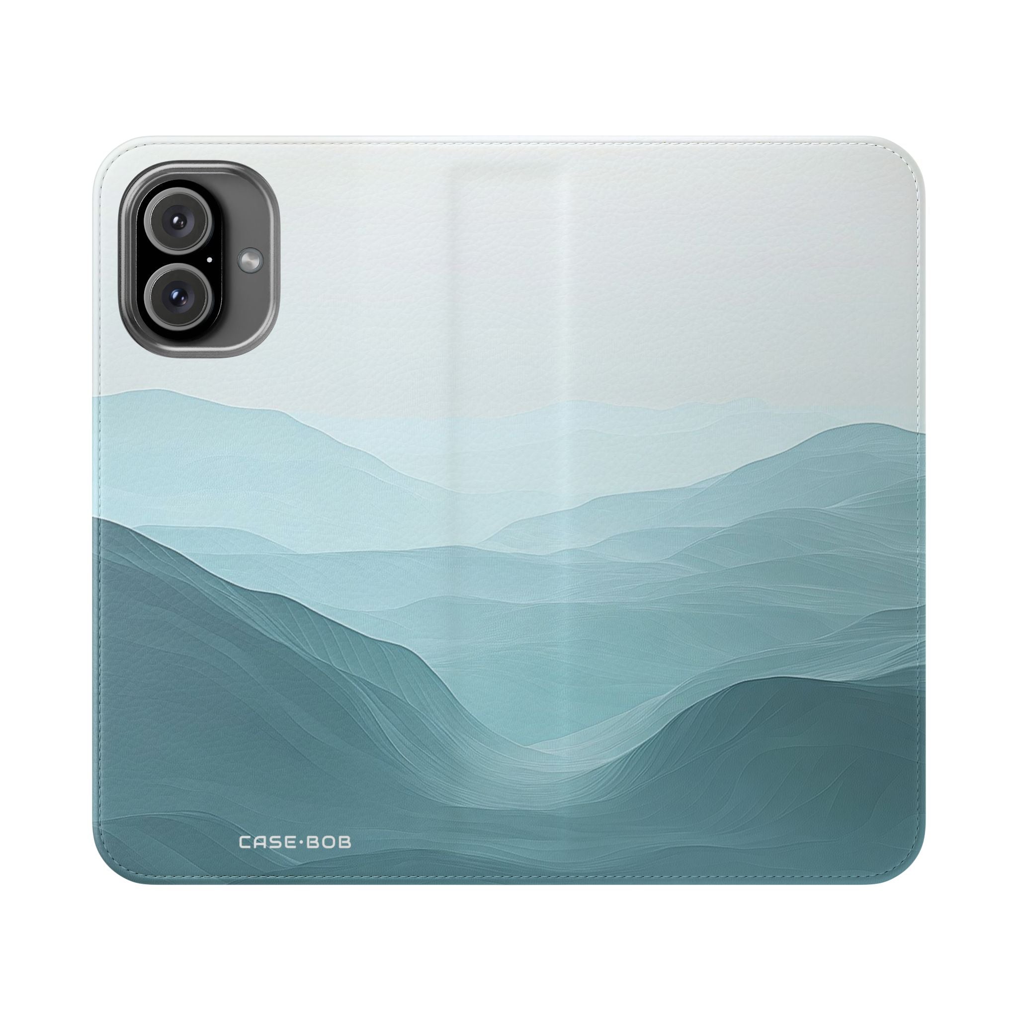 Teal Ridge Layers - iPhone 16 Plus Case - Wallet