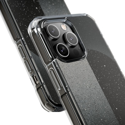 Black Impact MagSafe Phone Case for iPhone - Lunar Static Orbit