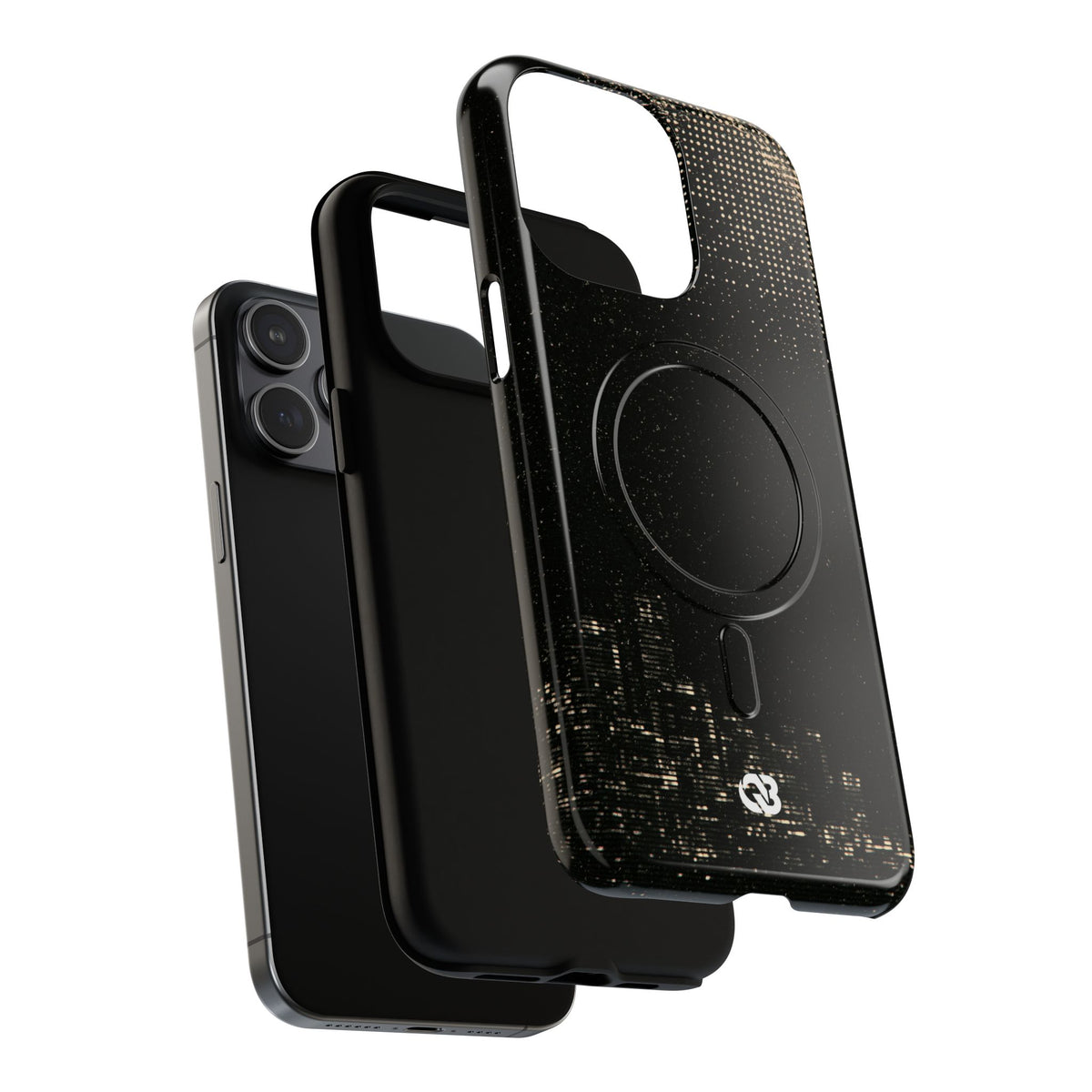 Lunar Metropolis Nocturne · Tough 2.0 Magnetic Phone Case for iPhone · Black