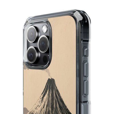 Beige Impact MagSafe Phone Case for iPhone - Obsidian Ink Summit