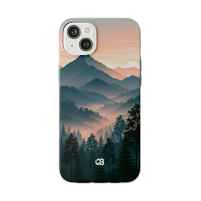 Teal Lite Phone Case for iPhone - Alpine Teal Horizon