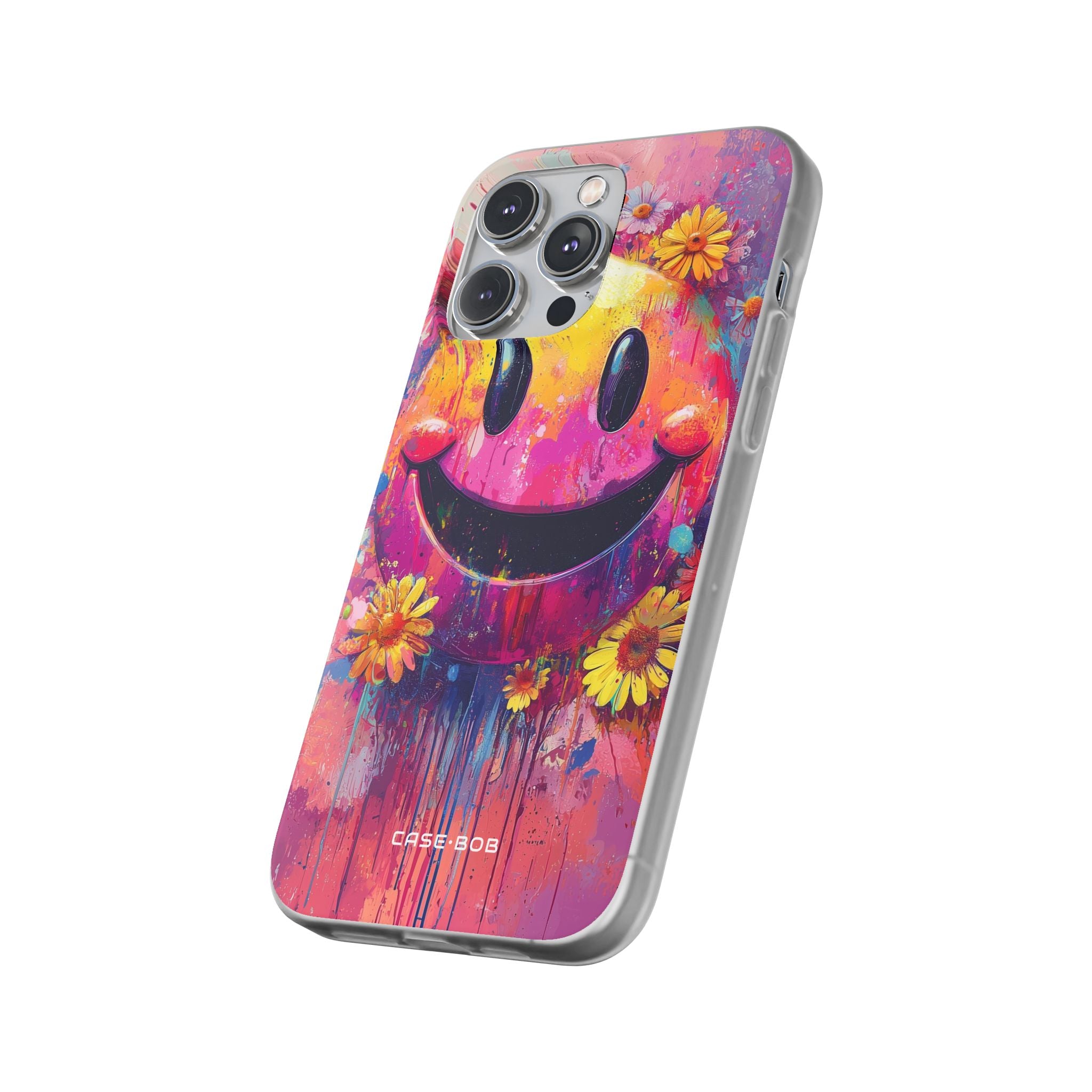 Smiley Bloom iPhone 14 Pro Max Case - Soft
