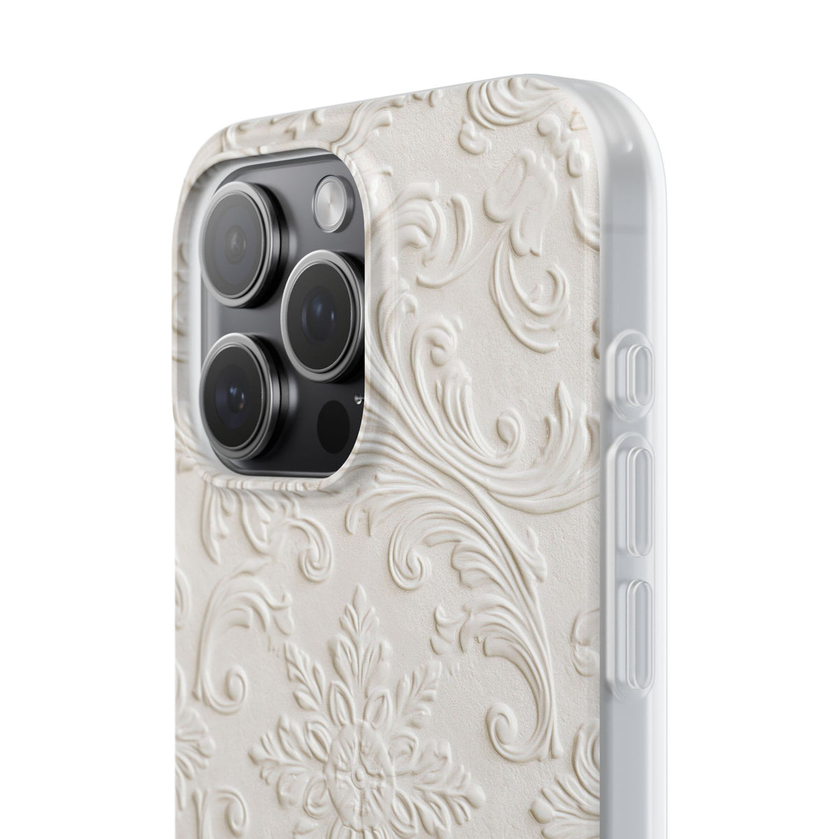 Sculpted Acanthus Relief · Lite Phone Case for iPhone ·  White