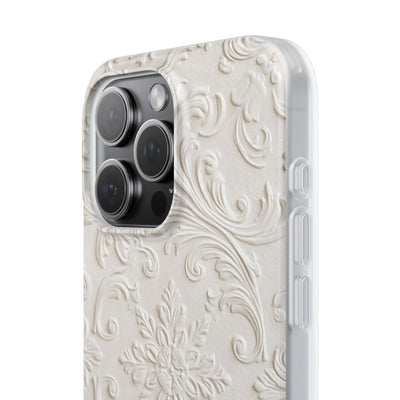 Sculpted Acanthus Relief · Lite Phone Case for iPhone ·  White