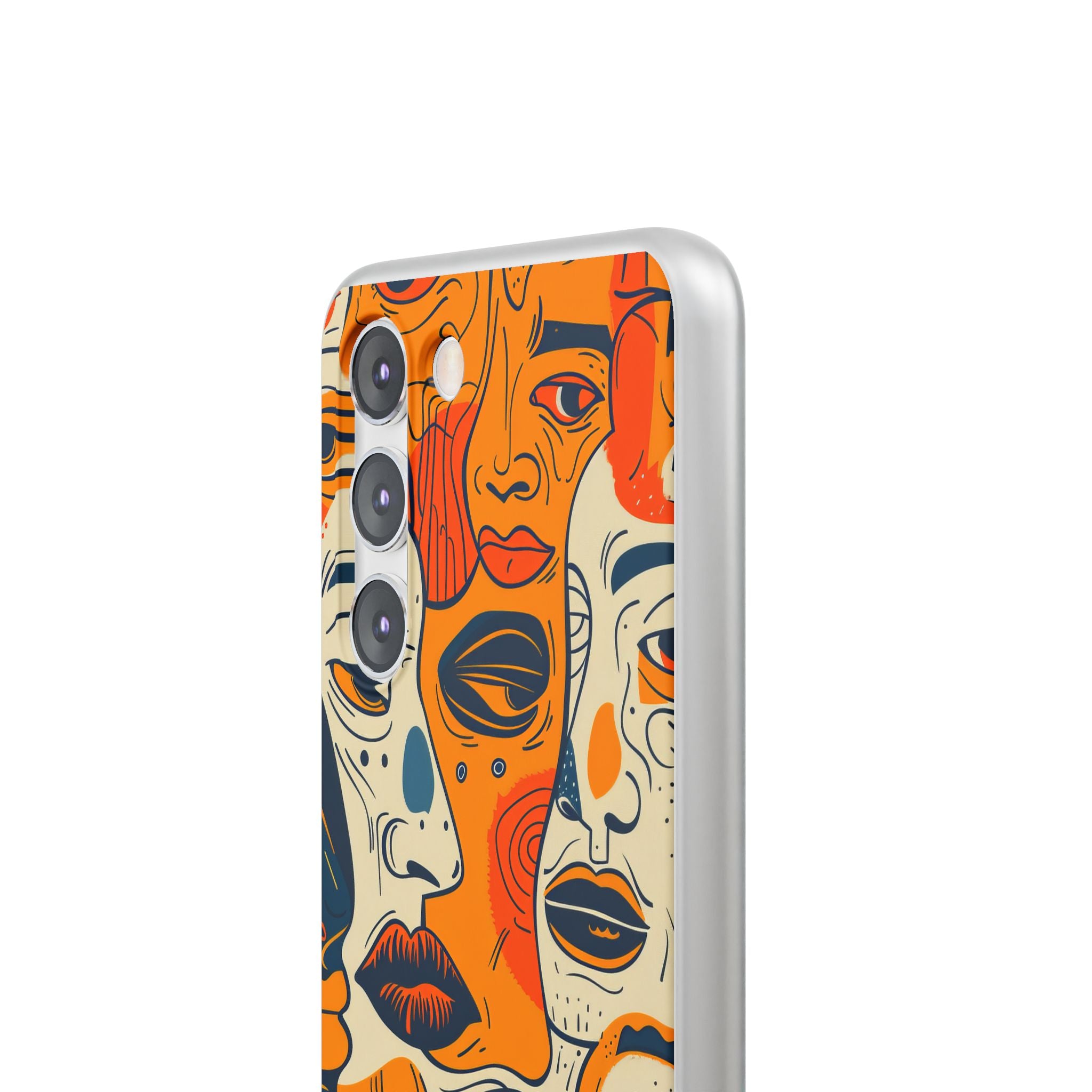 Tangled Faces Sunset Samsung S23 Case - Soft