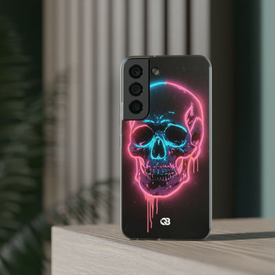 Neon Drip Skull · Lite Phone Case for Samsung · Black
