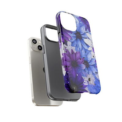 Ink Splatter Blooms · Tough Coque de téléphone pour iPhone