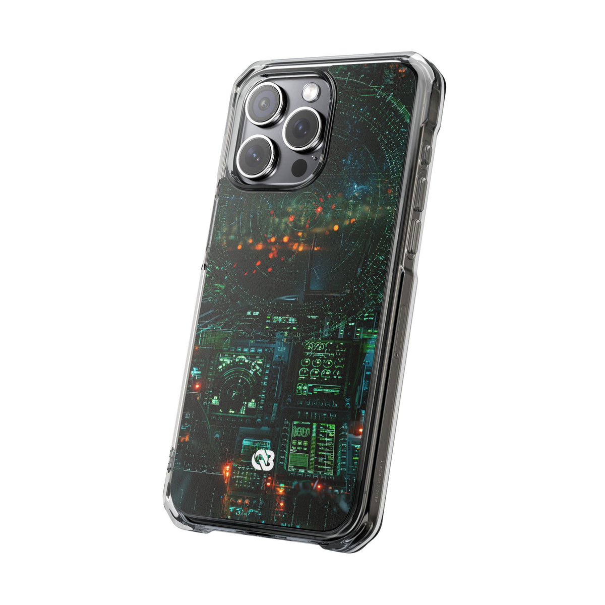 Tactical Avionics HUD · Clear Impact Magnetic Phone Case for iPhone · Green